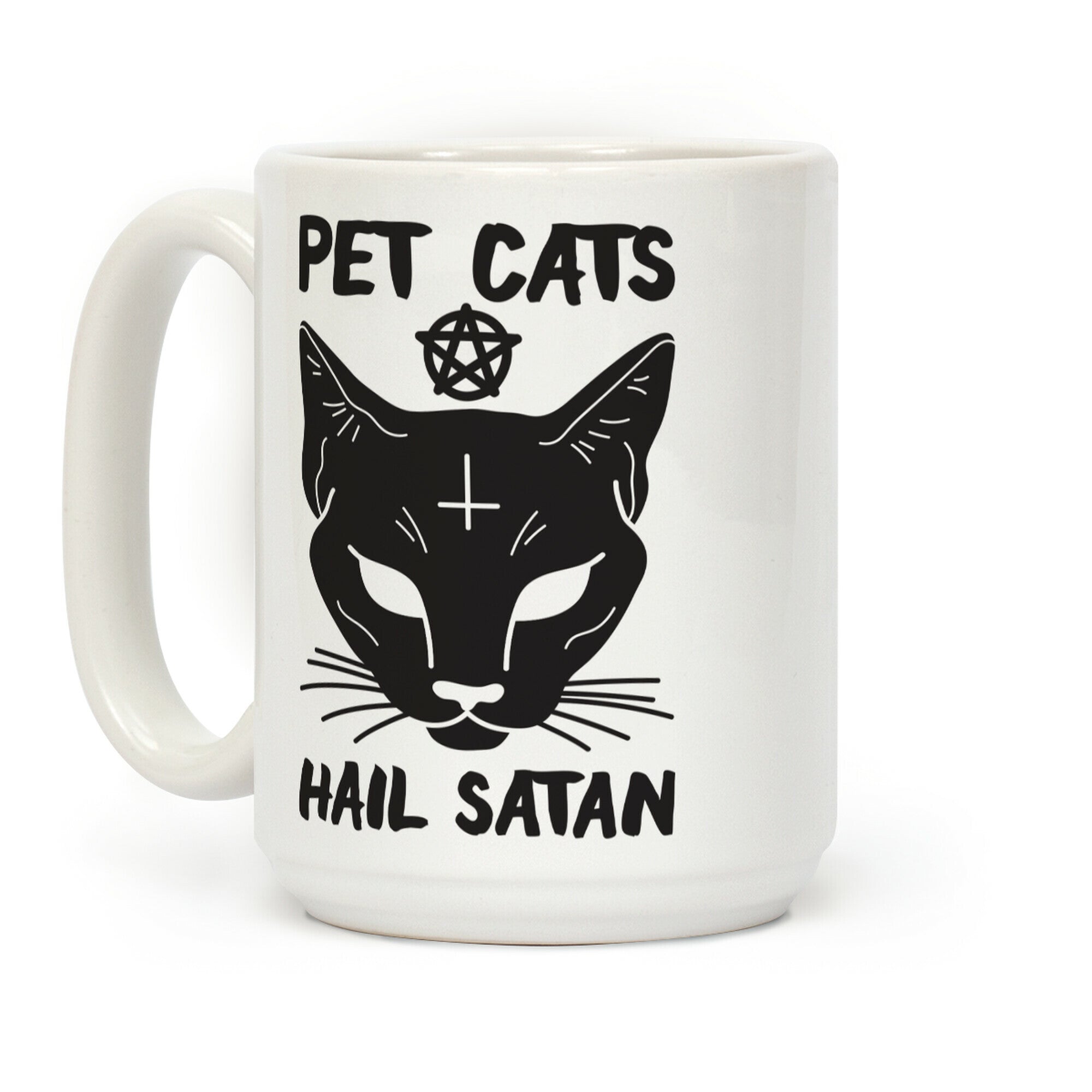 Pet Cats Hail Satan Sphynx Coffee Mug