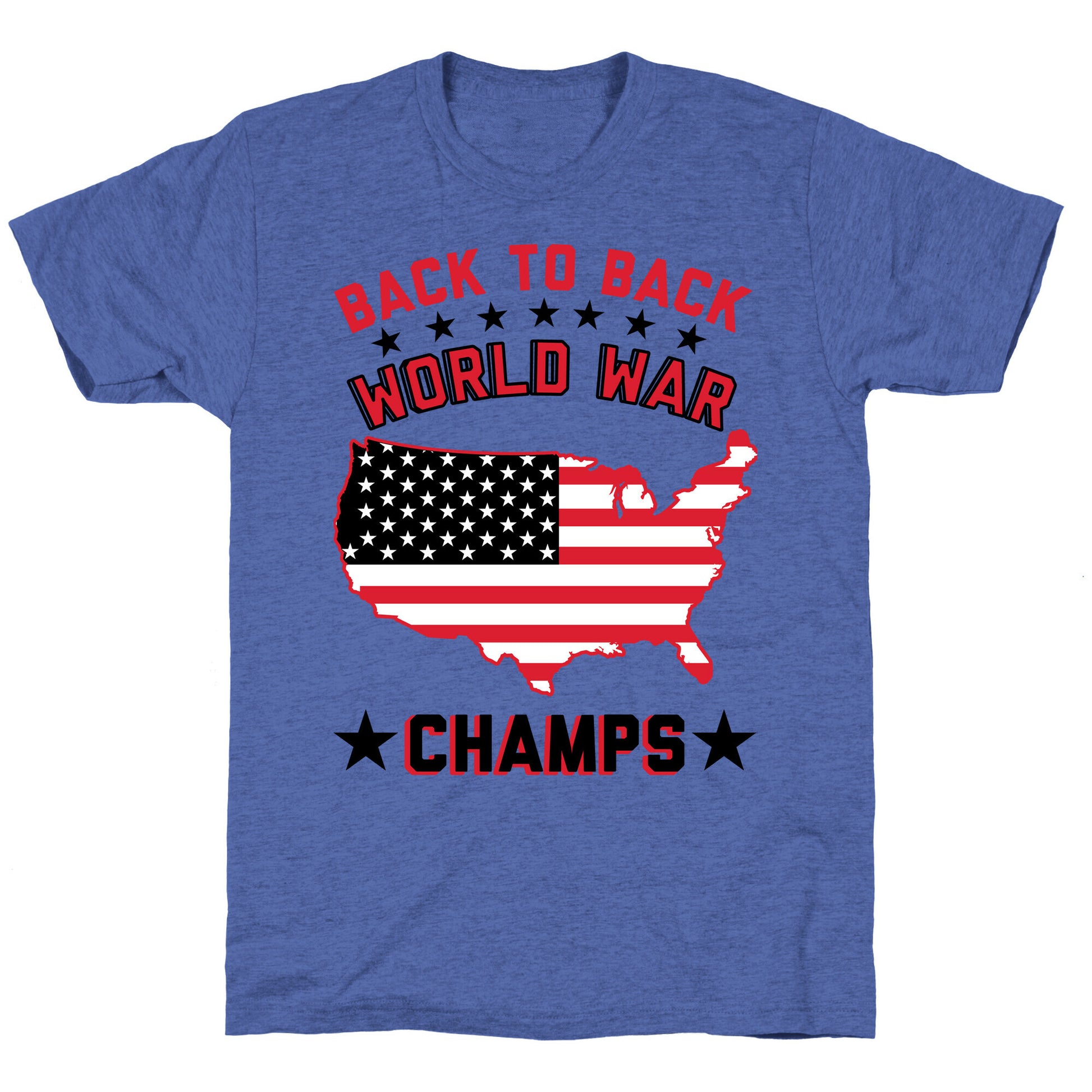 Back to Back World War Champs Unisex Triblend Tee