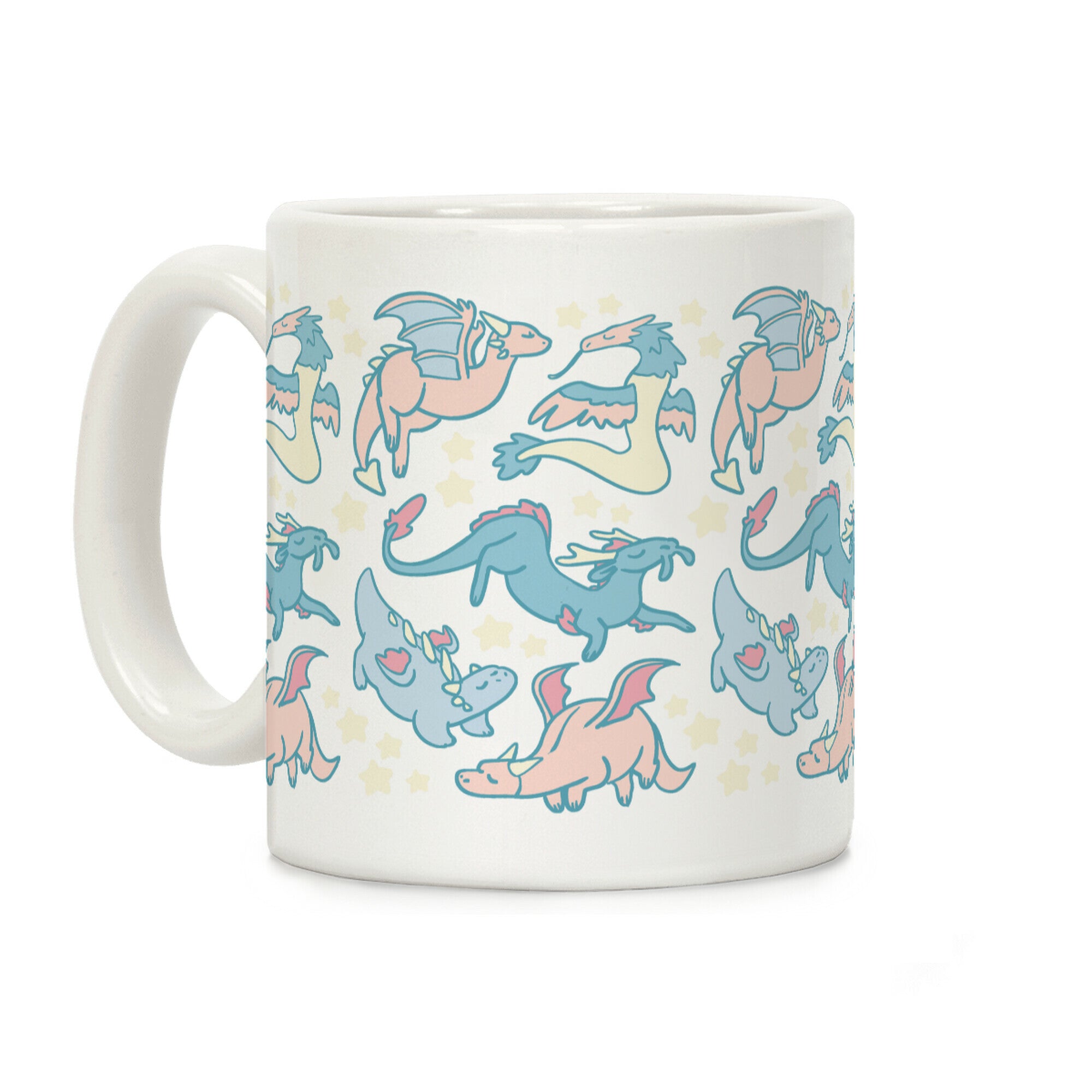 Dreamy Dragon Pattern Coffee Mug