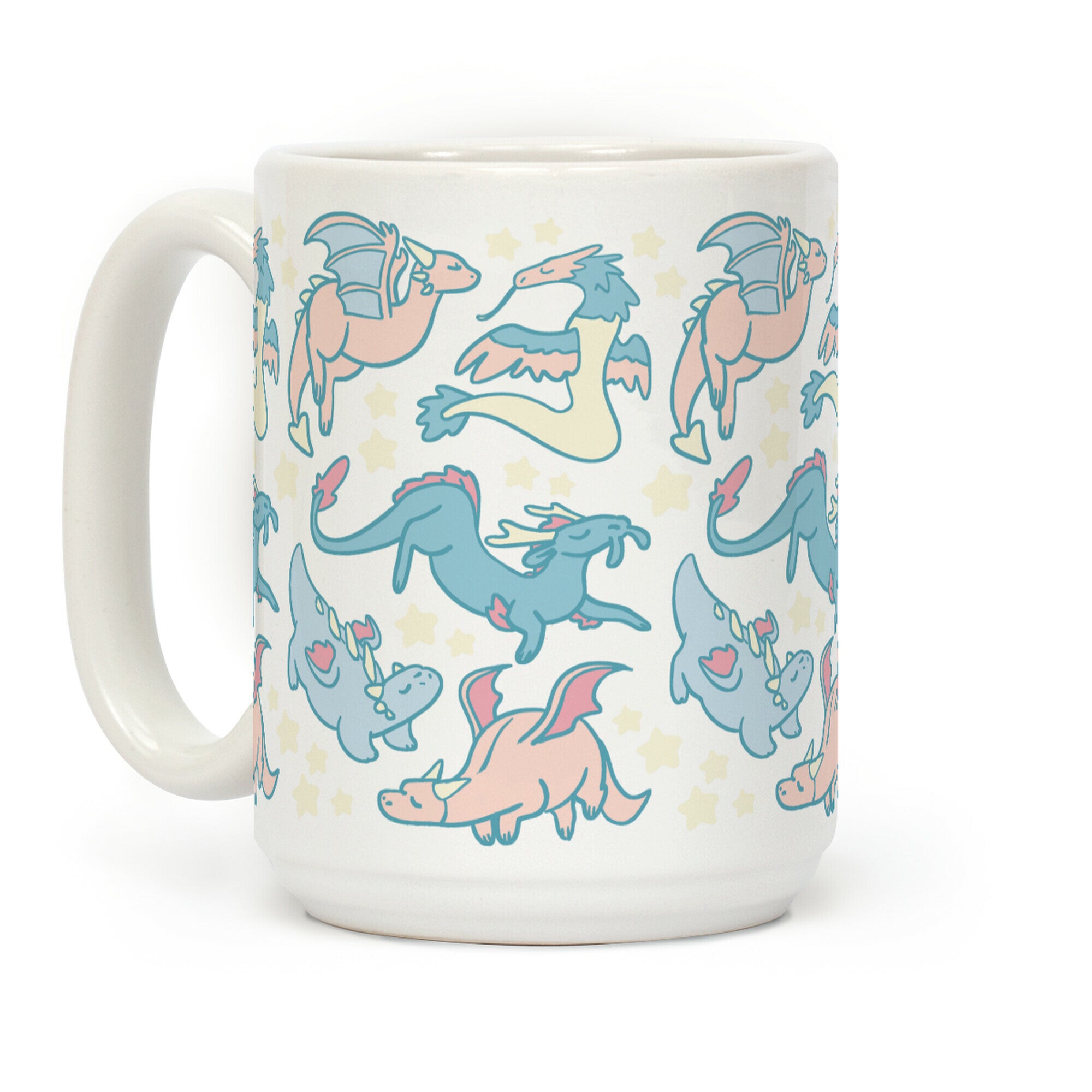 Dreamy Dragon Pattern Coffee Mug
