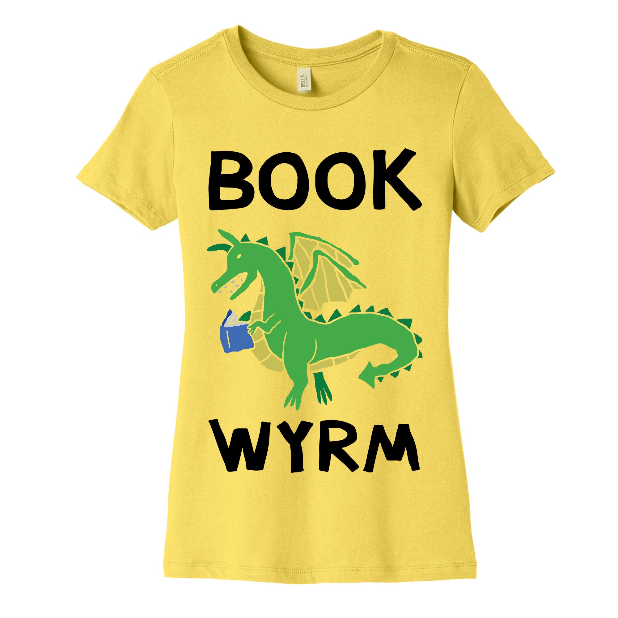 Book Wyrm Dragon Women's Cotton Tee