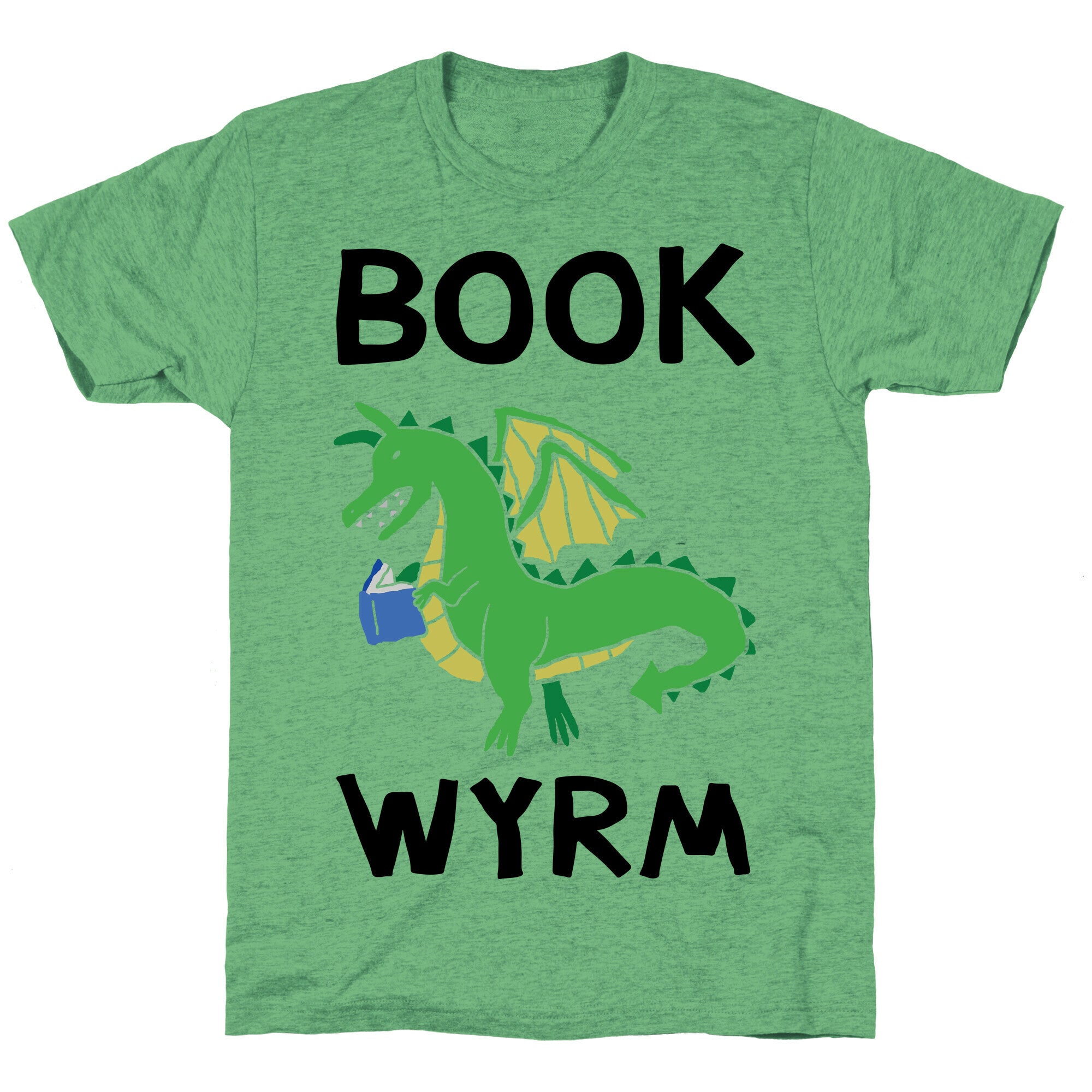Book Wyrm Dragon Unisex Triblend Tee
