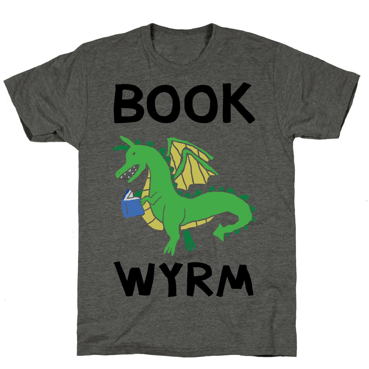 Book Wyrm Dragon Unisex Triblend Tee