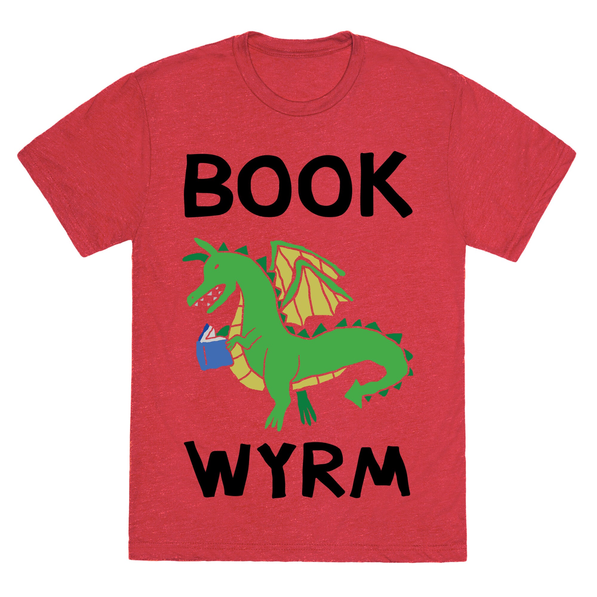 Book Wyrm Dragon Unisex Triblend Tee