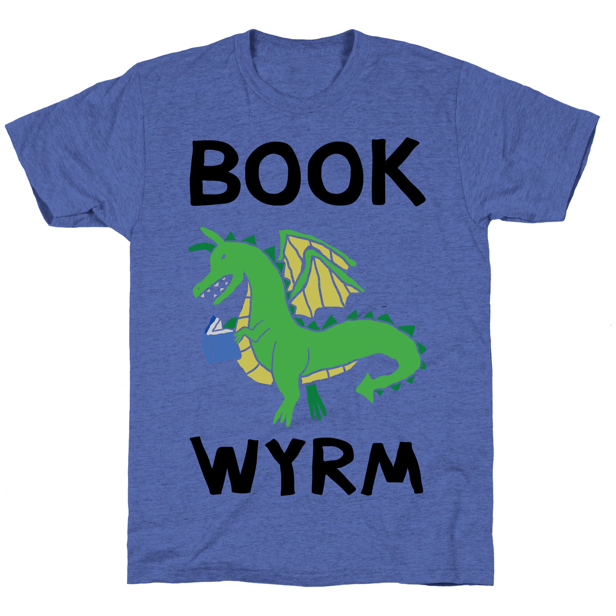 Book Wyrm Dragon Unisex Triblend Tee