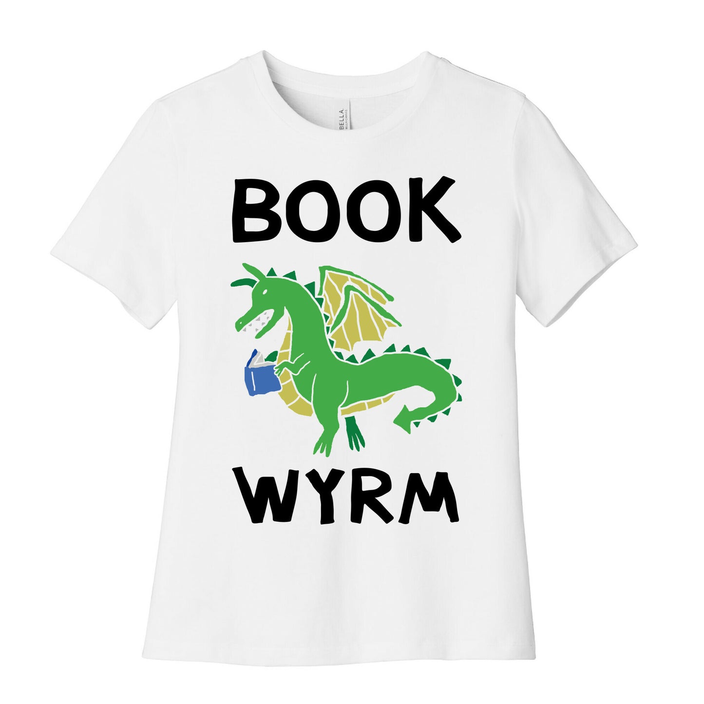 Book Wyrm Dragon Women's Cotton Tee