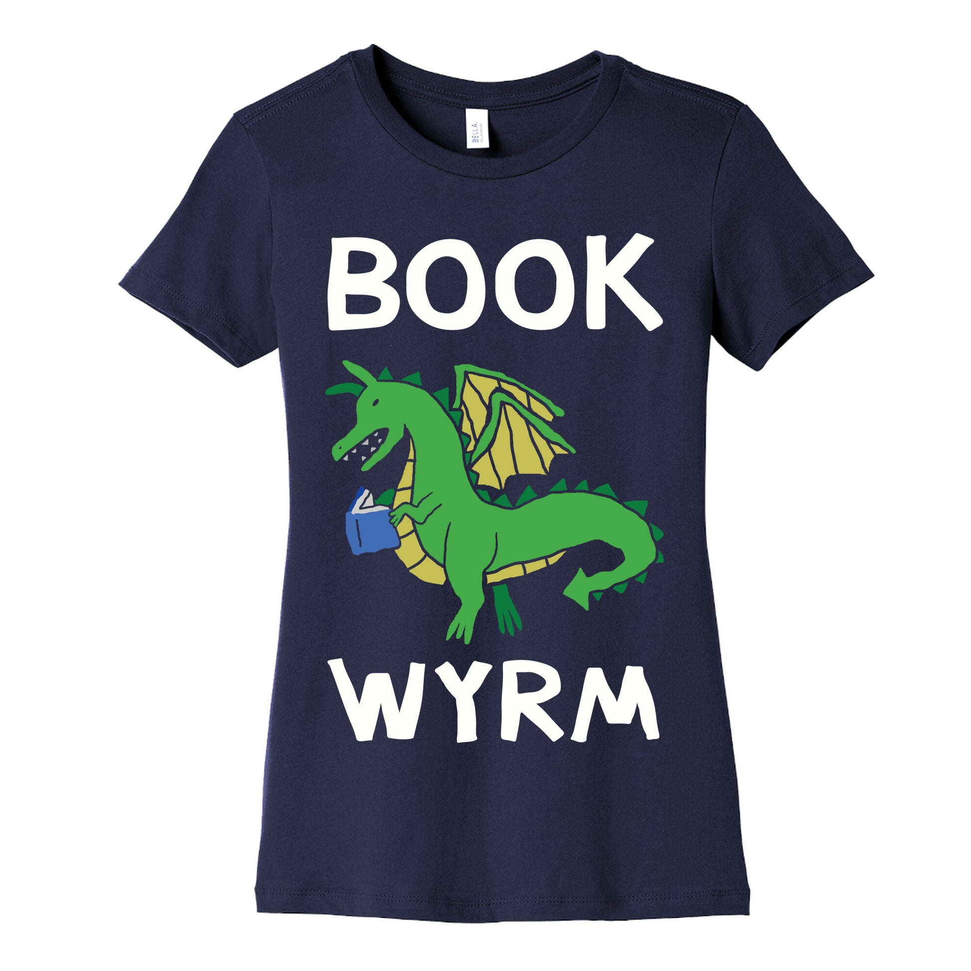 Book Wyrm Dragon Women's Cotton Tee