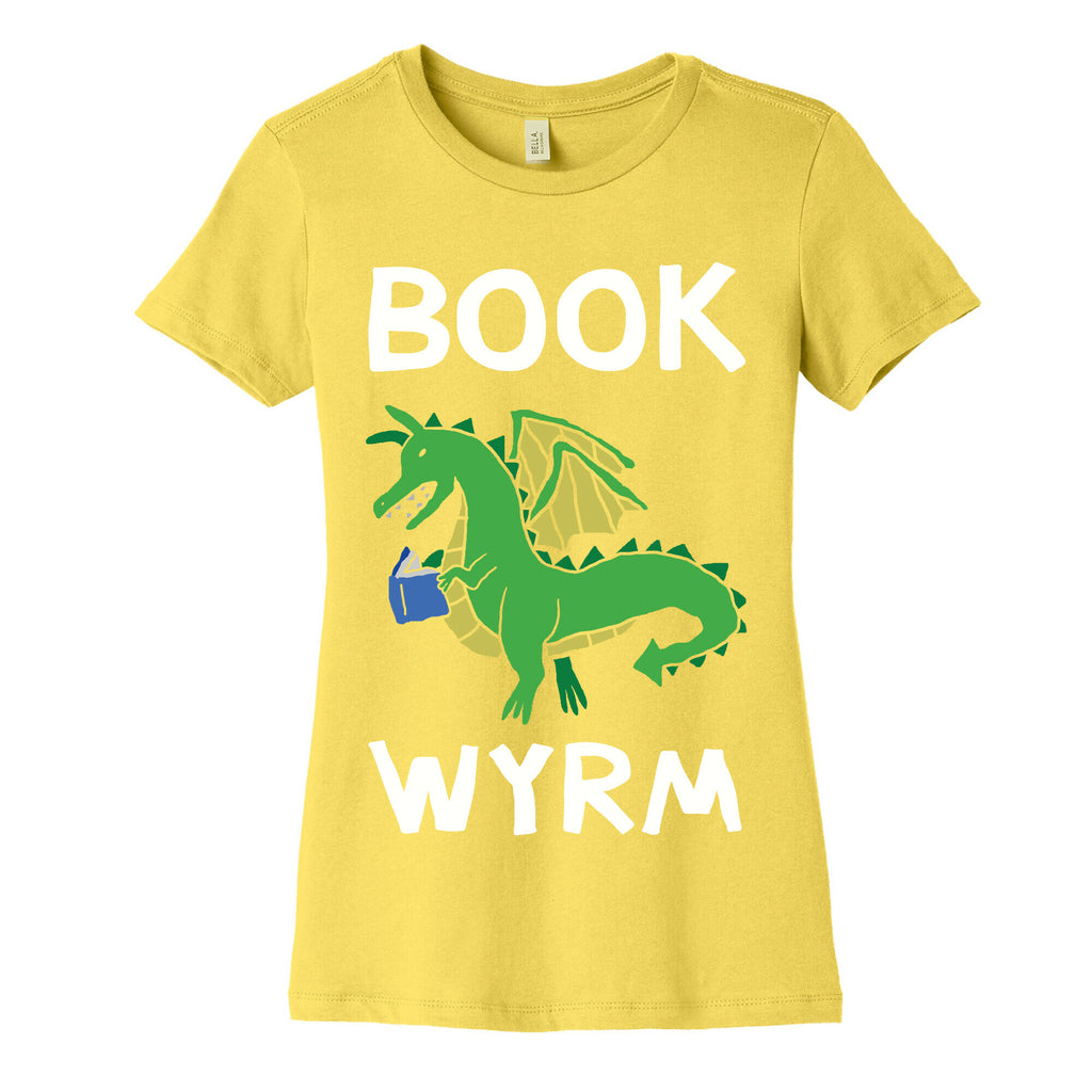 Book Wyrm Dragon Women's Cotton Tee