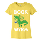 Book Wyrm Dragon Women's Cotton Tee