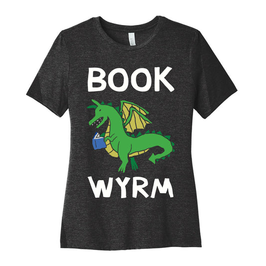 Book Wyrm Dragon Women's Cotton Tee