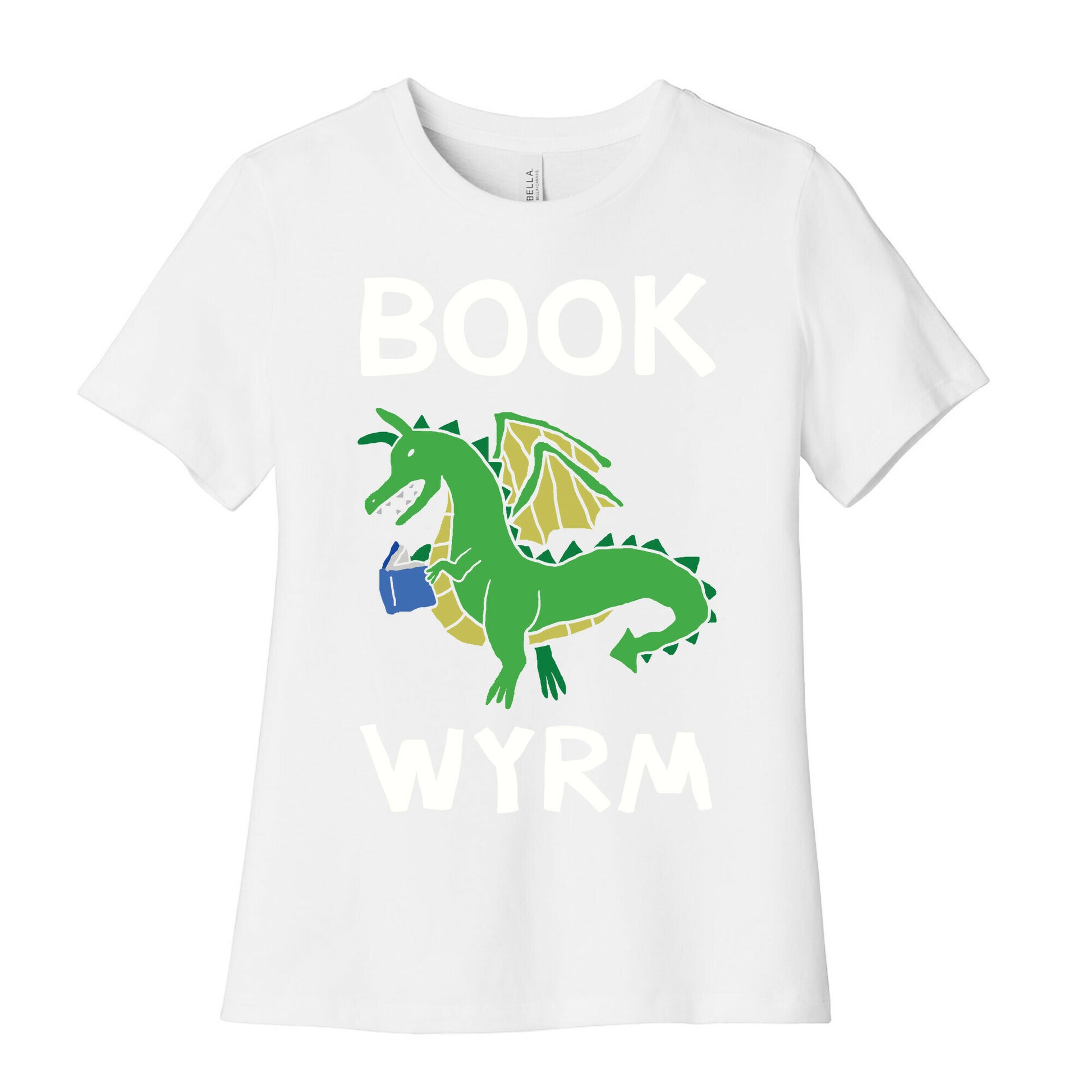 Book Wyrm Dragon Women's Cotton Tee