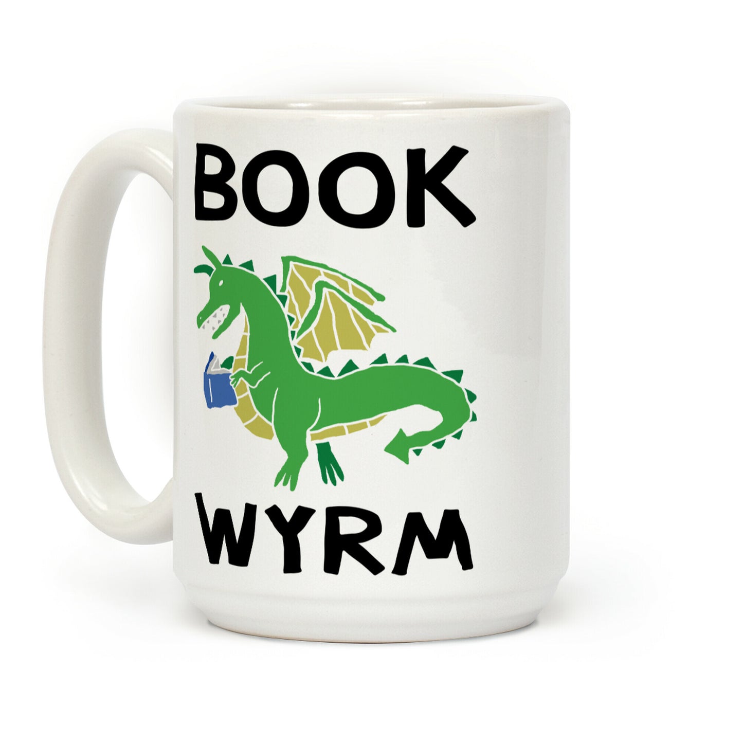 Book Wyrm Dragon Coffee Mug
