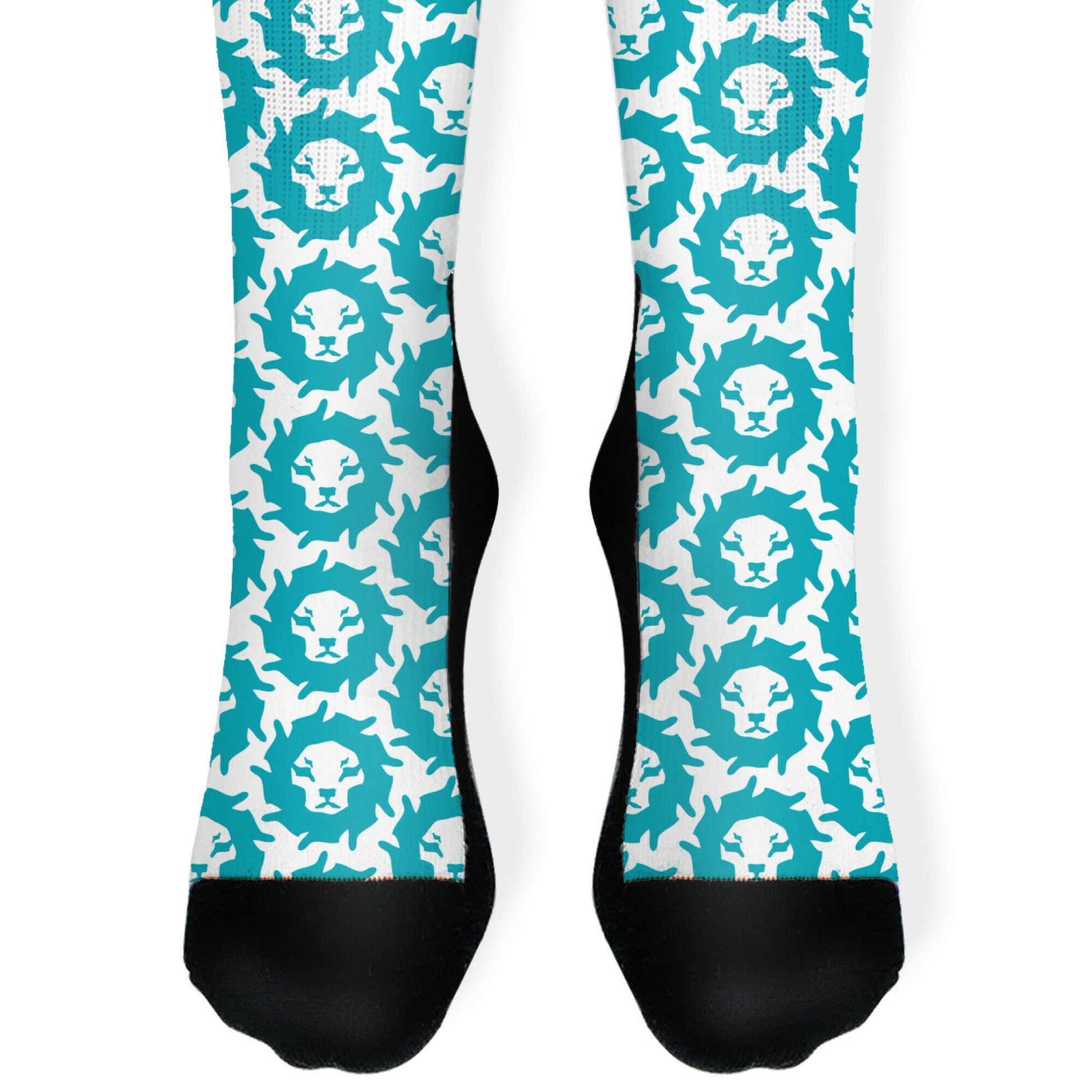 Lion Pattern (Blue) Socks