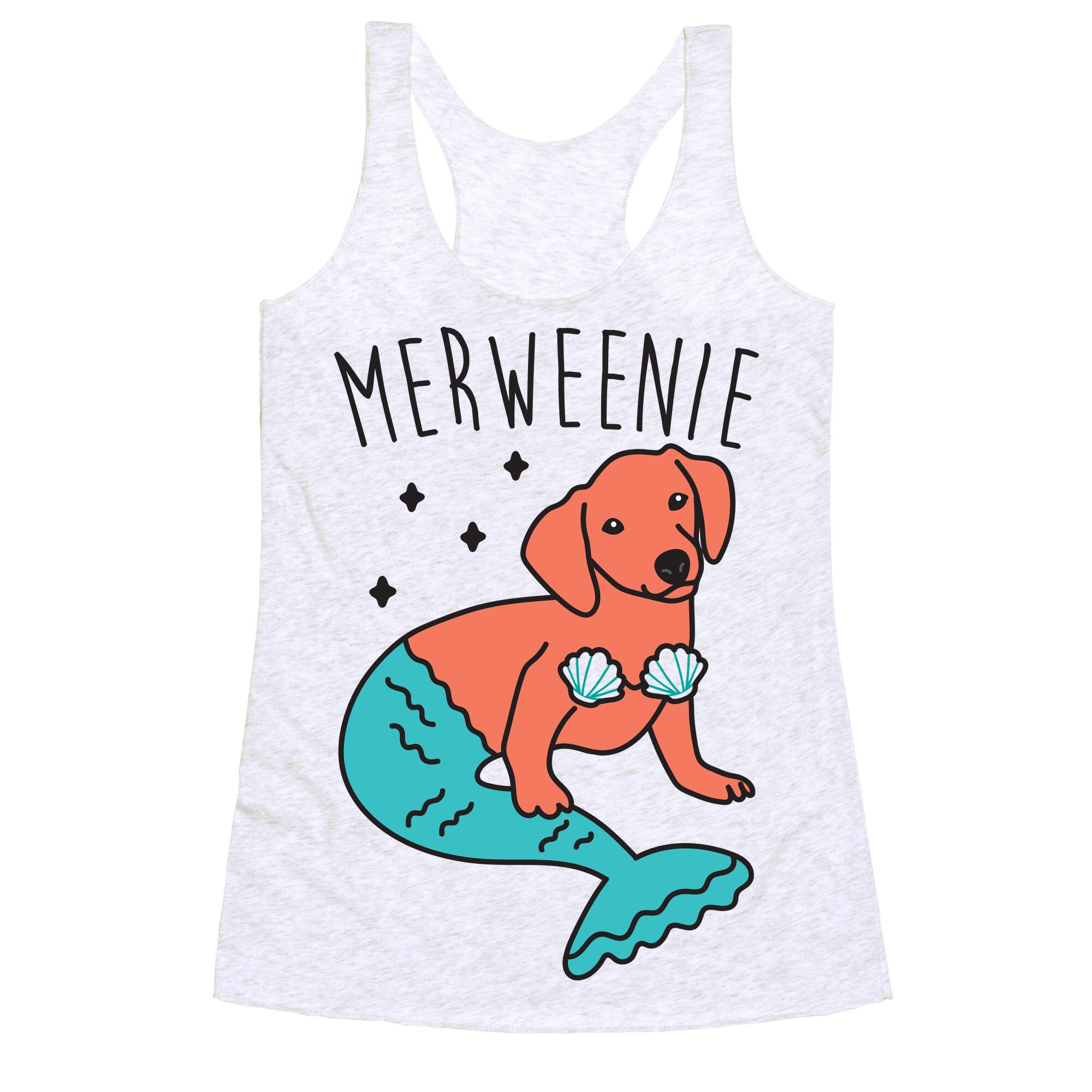 Merweenie Dachshund Racerback Tank