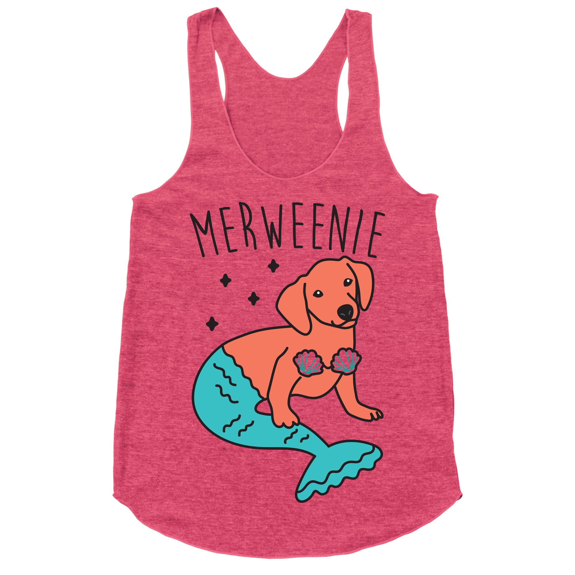 Merweenie Dachshund Racerback Tank
