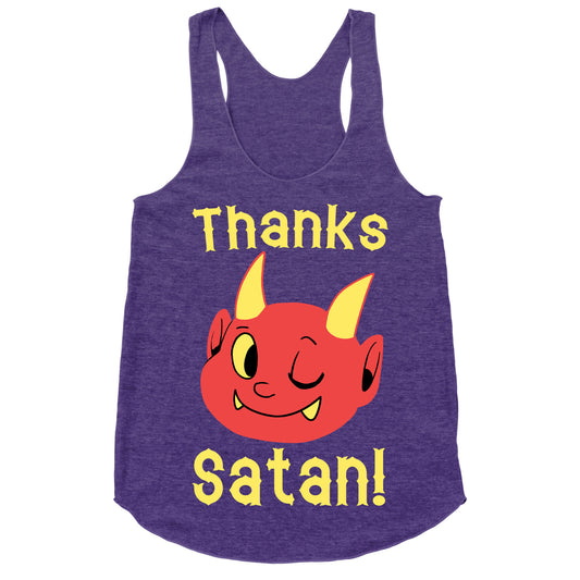 Thanks, Satan! Racerback Tank
