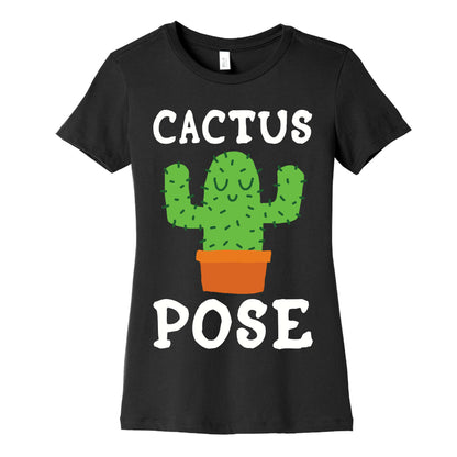 Cactus Pose Yoga Women's Cotton Tee