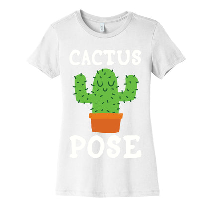 Cactus Pose Yoga Women's Cotton Tee