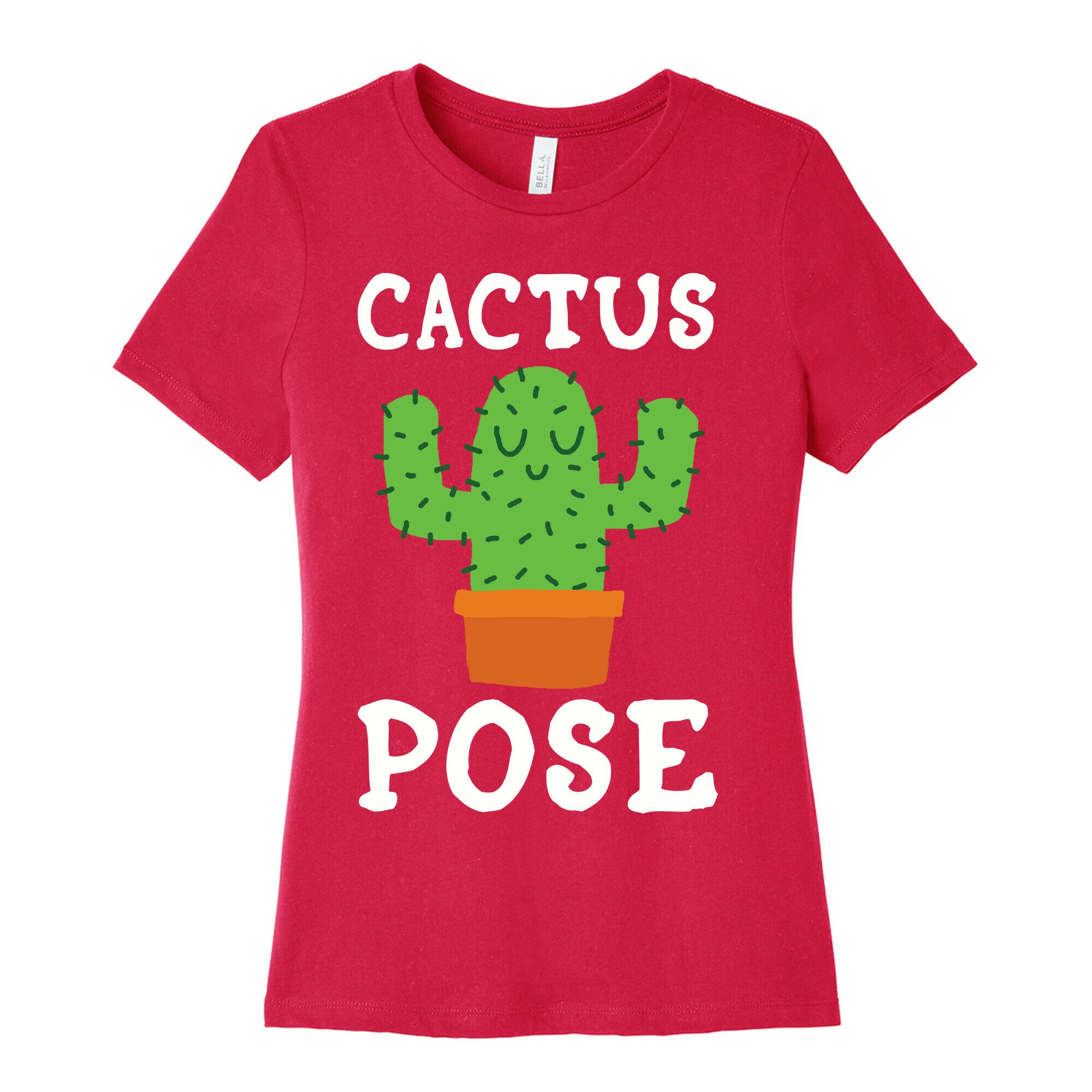 Cactus Pose Yoga Women's Cotton Tee