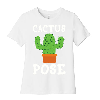 Cactus Pose Yoga Women's Cotton Tee