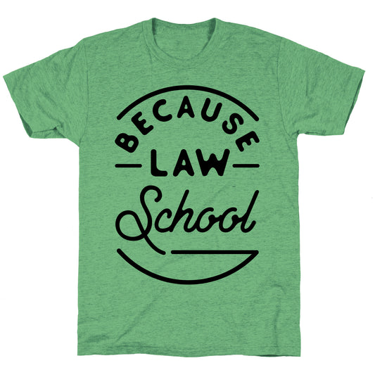 Because Law School Unisex Triblend Tee