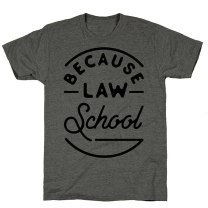 Because Law School Unisex Triblend Tee
