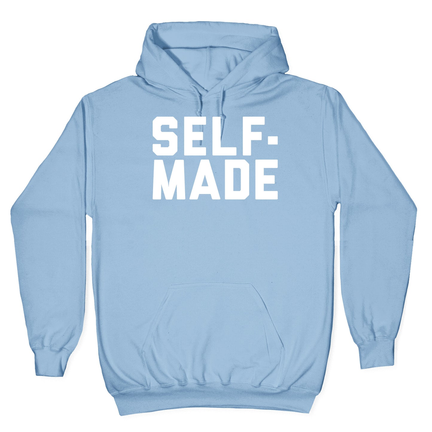 Self-Made White Print Hoodie