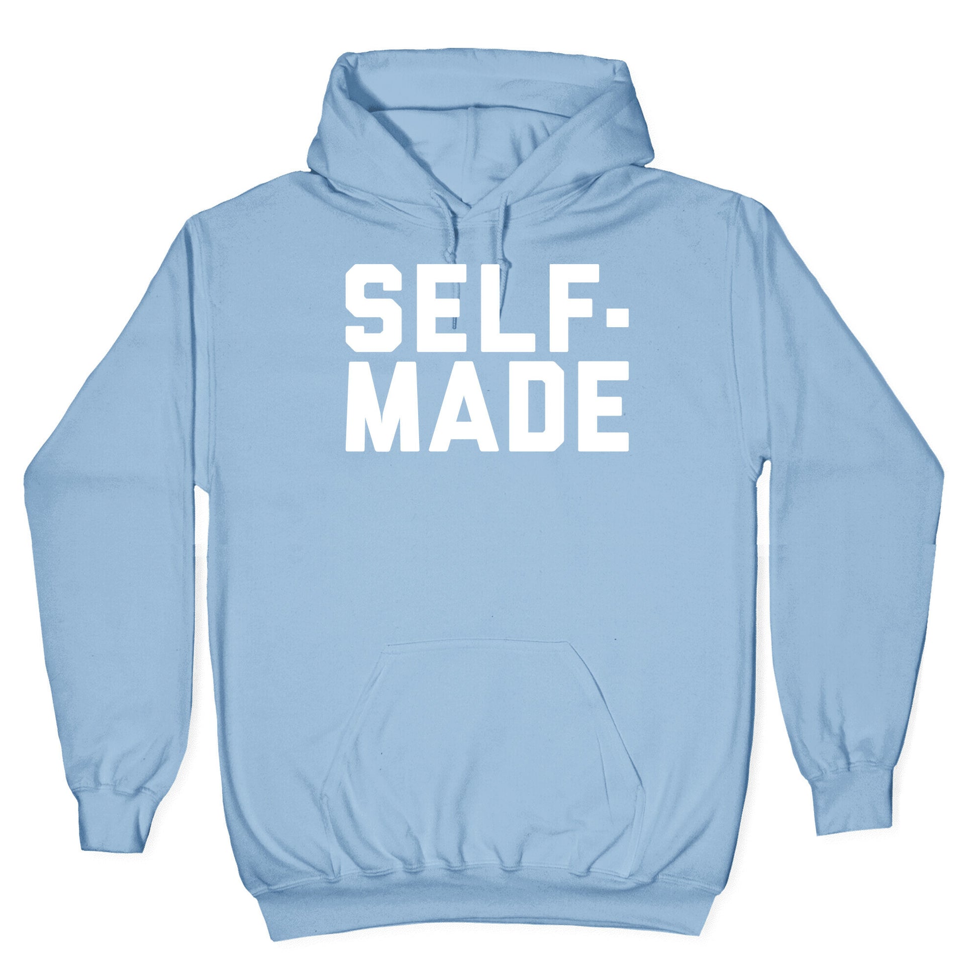 Self-Made White Print Hoodie