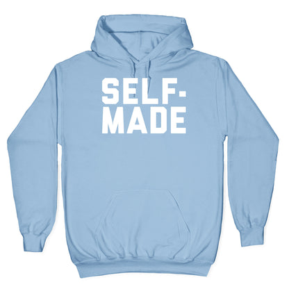 Self-Made White Print Hoodie