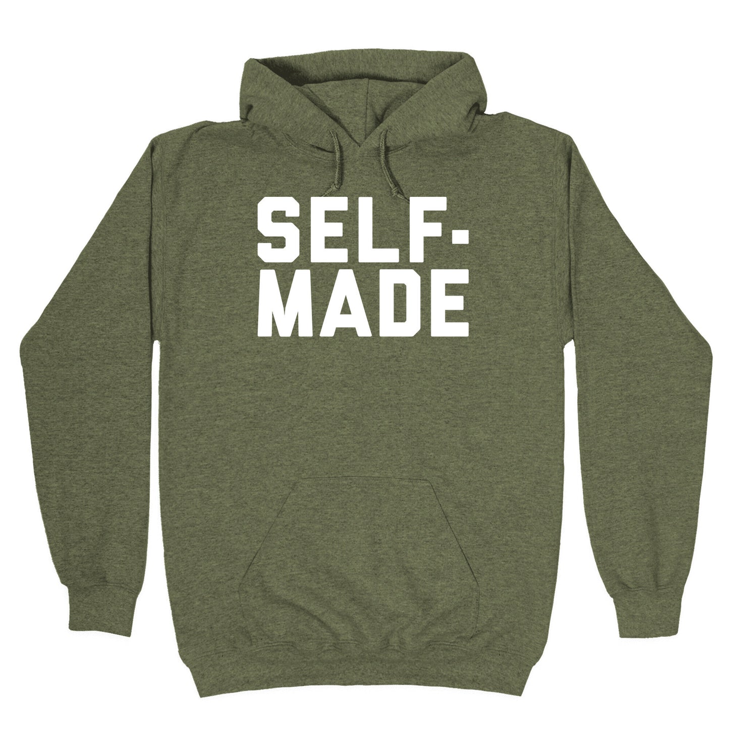 Self-Made White Print Hoodie