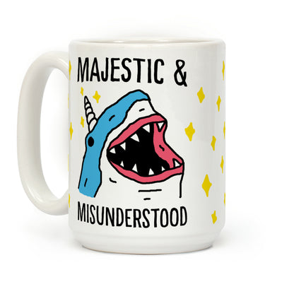 Majestic And Misunderstood Shark Coffee Mug
