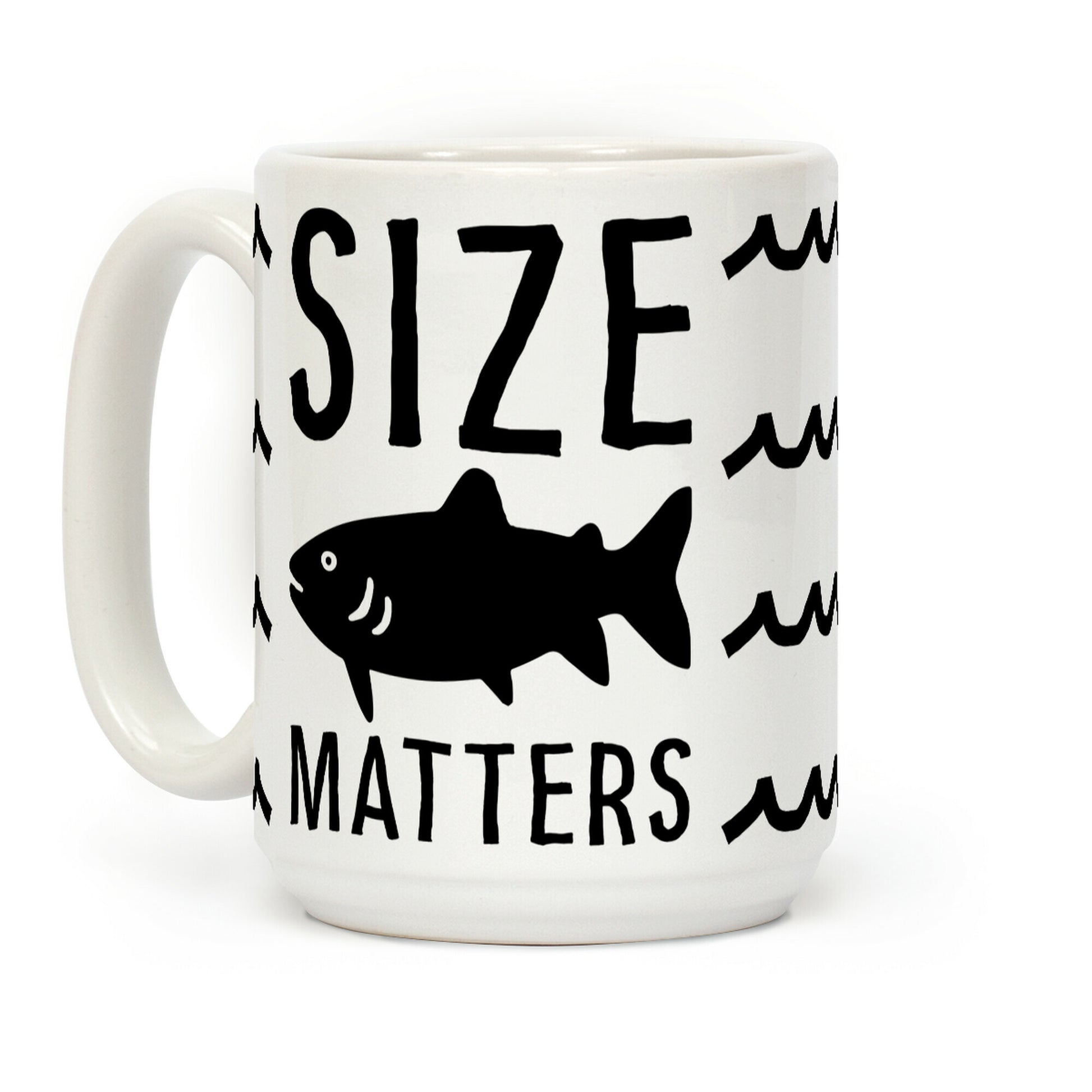 Size Matters Fishing Coffee Mug