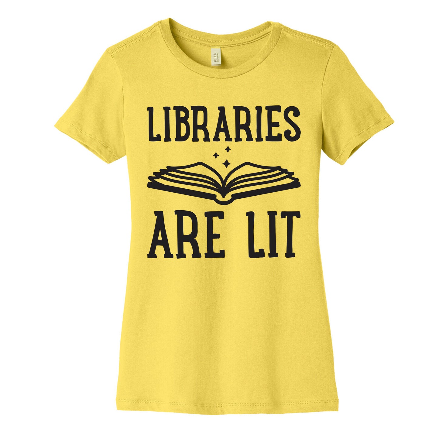 Libraries Are Lit Women's Cotton Tee