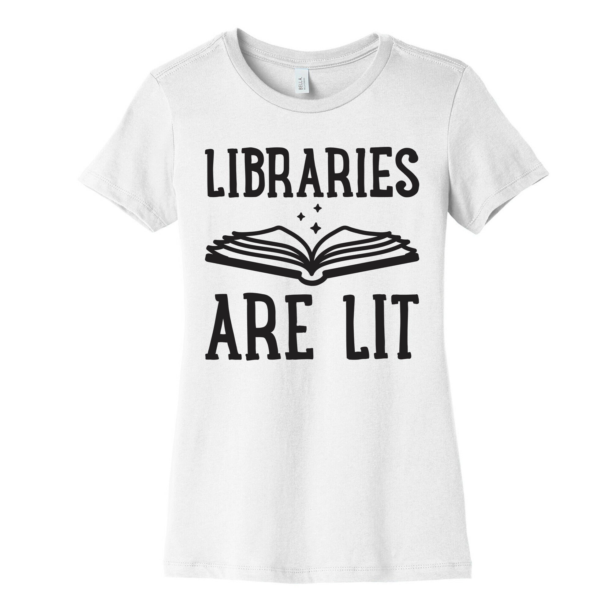 Libraries Are Lit Women's Cotton Tee