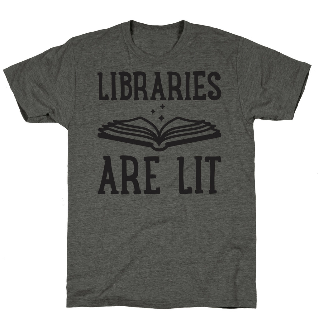Libraries Are Lit Unisex Triblend Tee