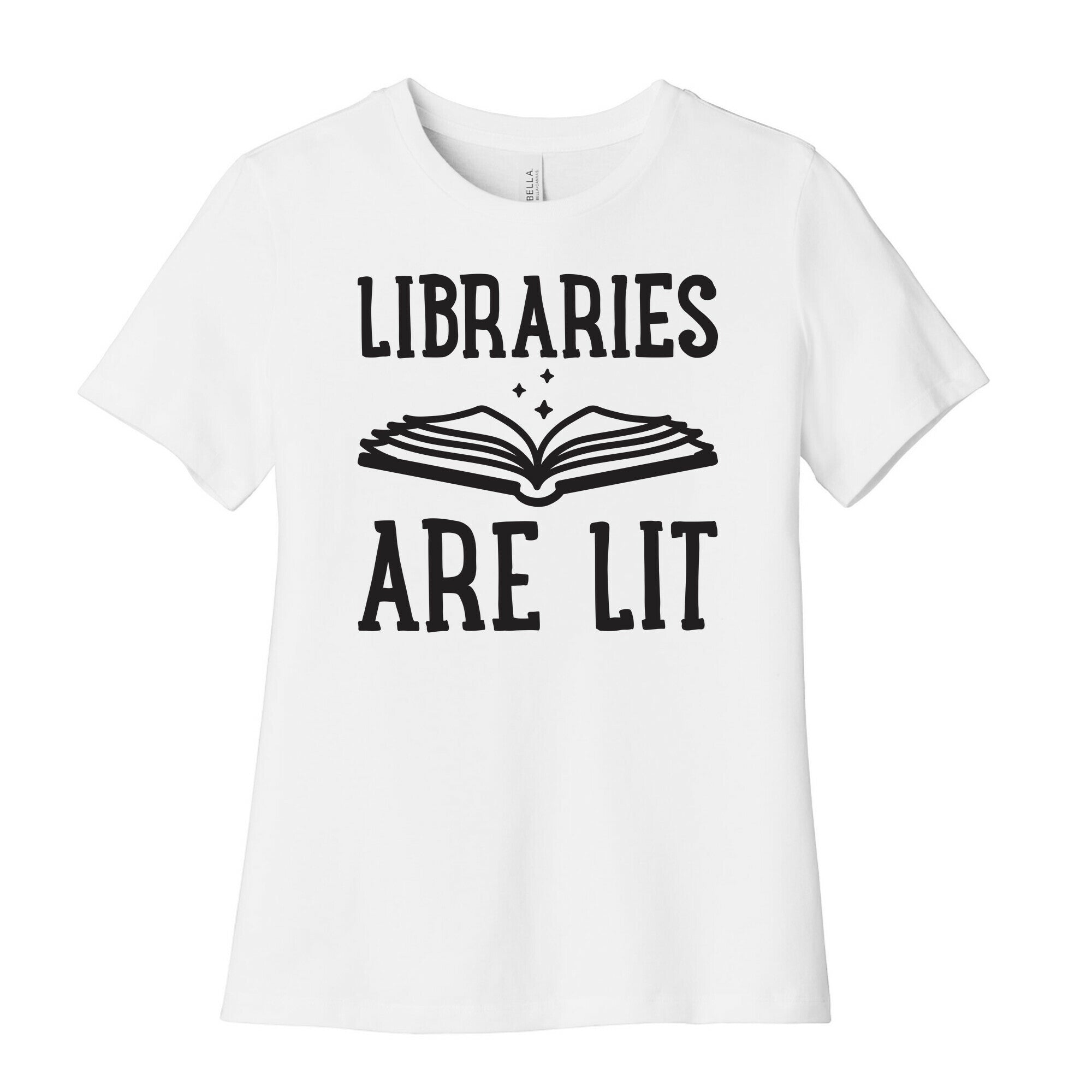 Libraries Are Lit Women's Cotton Tee