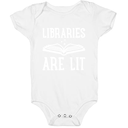 Libraries Are Lit Baby One Piece