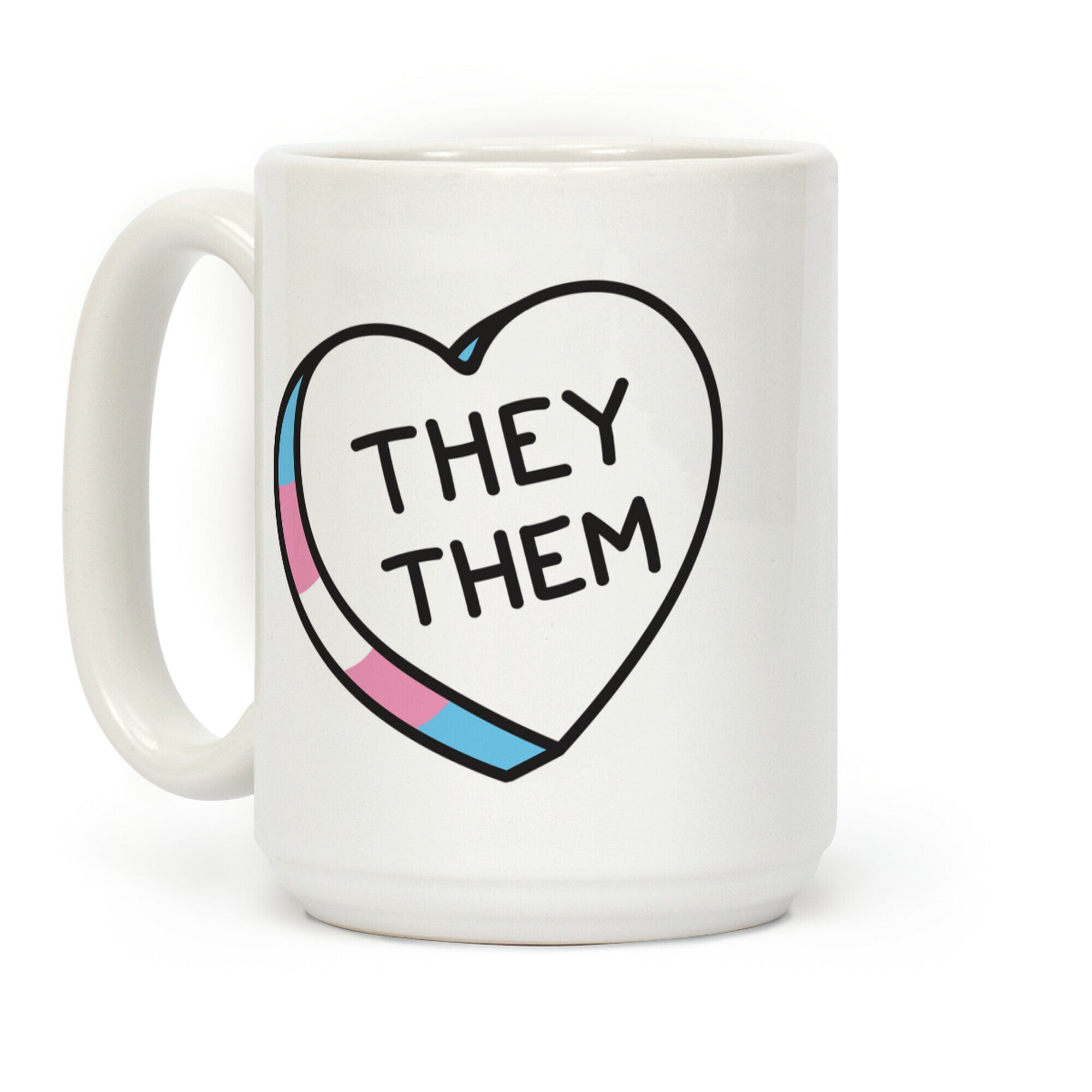 They Them Candy Heart Coffee Mug
