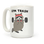 Gym Trash Raccoon Coffee Mug