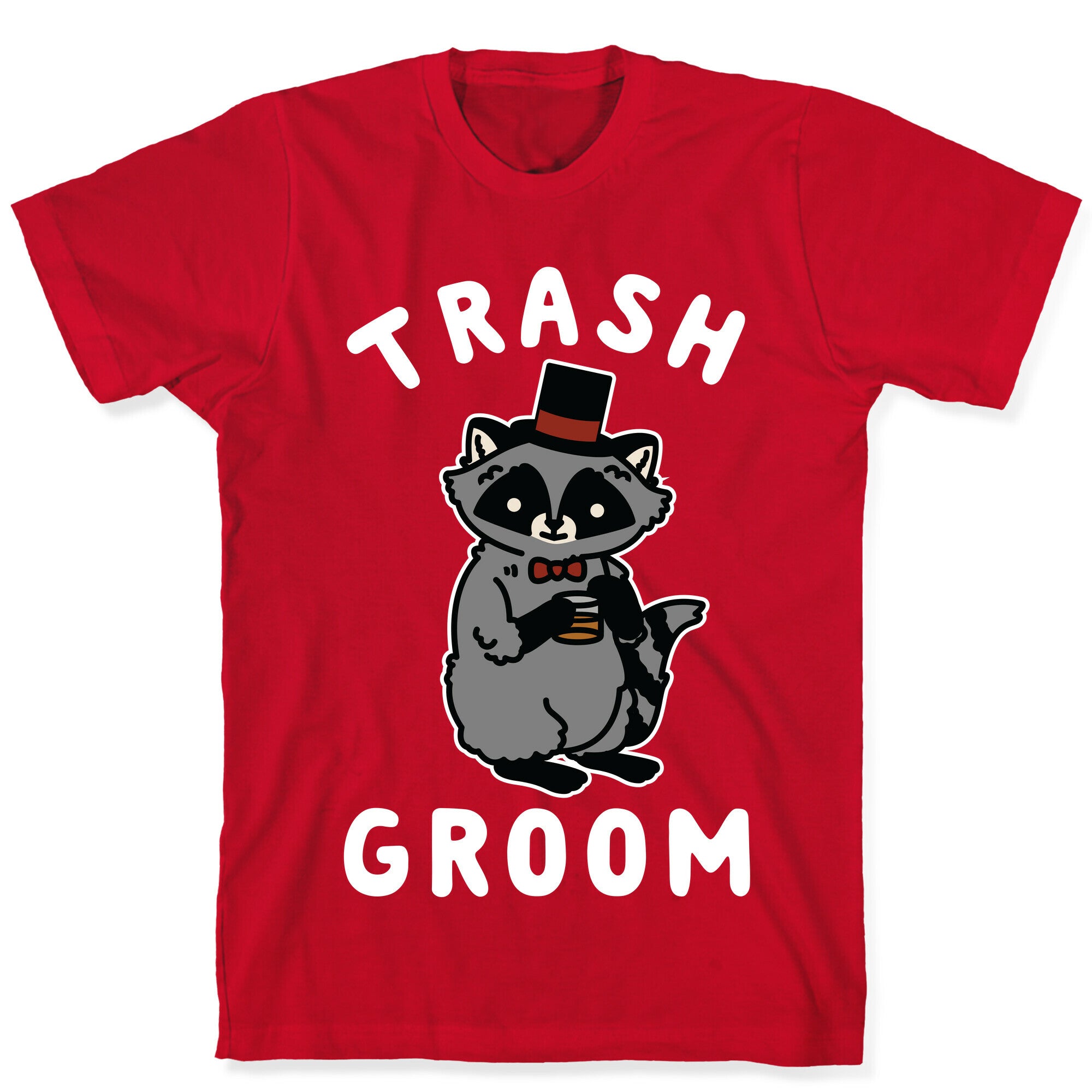Trash Groom Raccoon Bachelor Party T-Shirt
