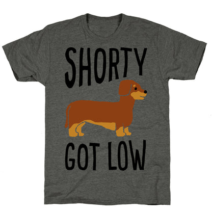 Shorty Got Low Dachshund Unisex Triblend Tee