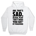 Aw That's Sad Alexa Play That's What You Get By Paramore Parody Hoodie