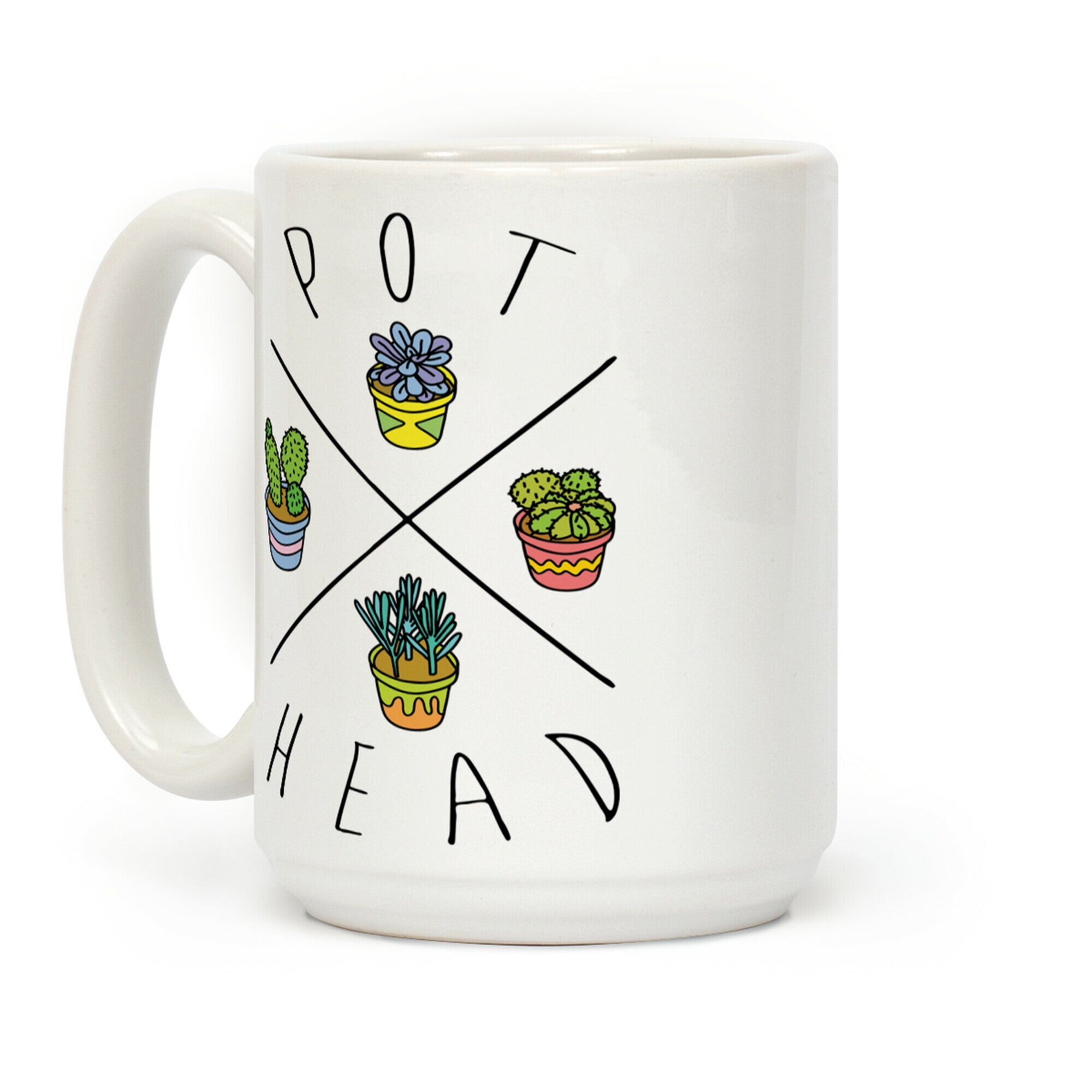Pot Head Succulents Coffee Mug