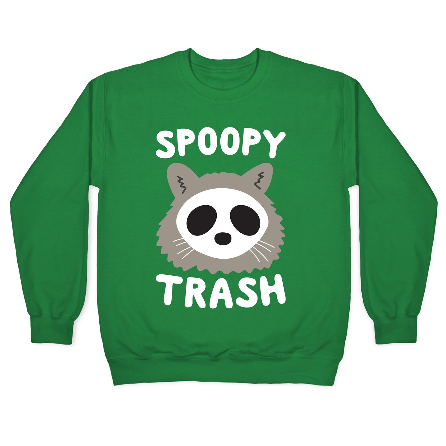 Spoopy Trash Raccoon Crewneck Sweatshirt