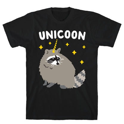 Unicoon Raccoon Unicorn  T-Shirt