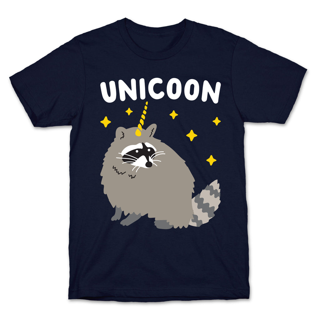 Unicoon Raccoon Unicorn  T-Shirt