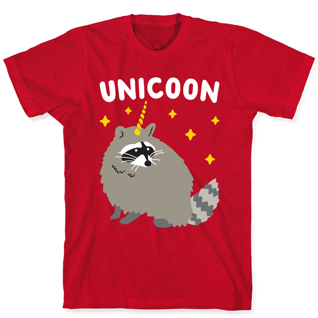 Unicoon Raccoon Unicorn  T-Shirt