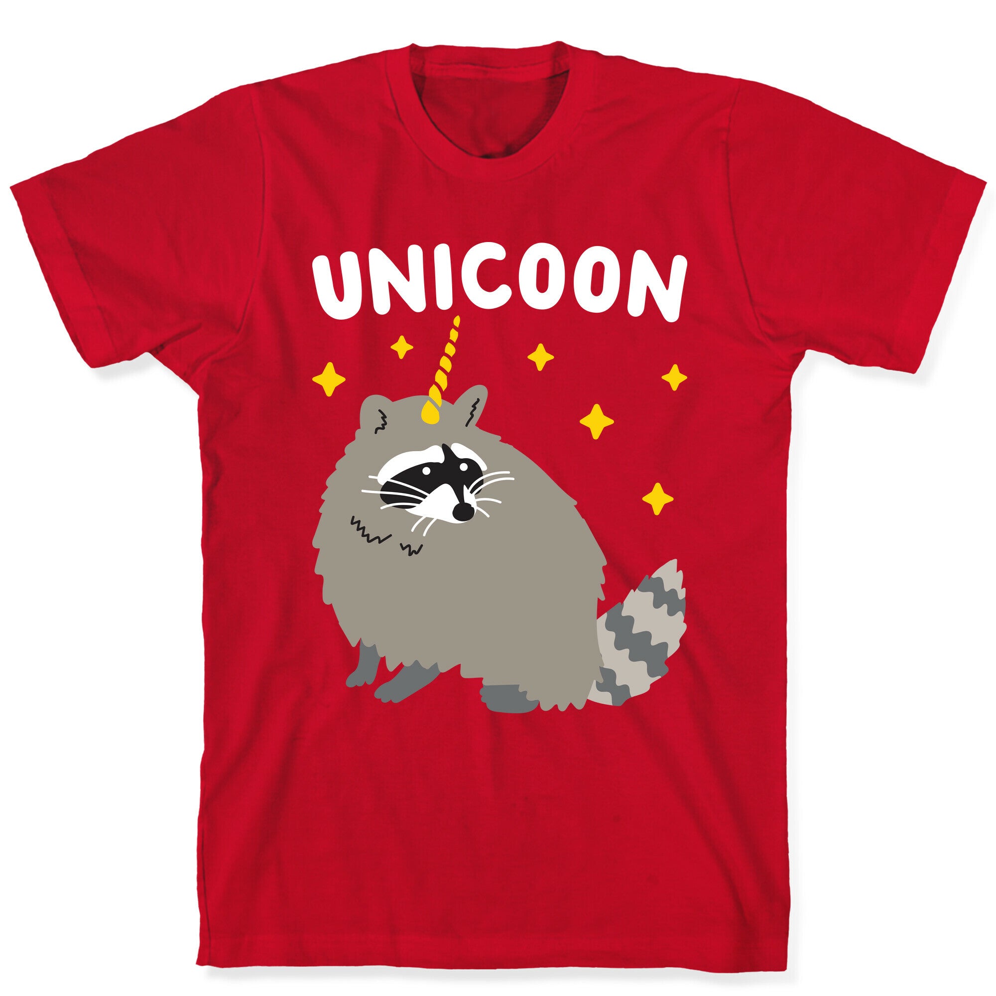 Unicoon Raccoon Unicorn  T-Shirt