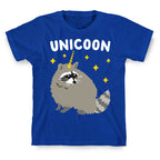 Unicoon Raccoon Unicorn  T-Shirt