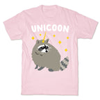 Unicoon Raccoon Unicorn  T-Shirt